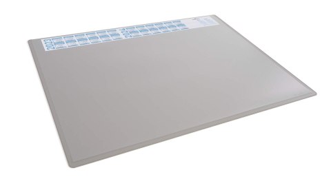 Podkład na biurko 650x500 mm z kalendarzem i przezroczystą nakładką PP Durable szary 722310 Durable