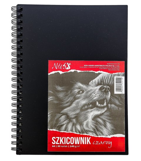 Szkicownik A4 140g 30kartek czarny KOH I NOOR BLO-SZA414-00104 Koh-i-noor