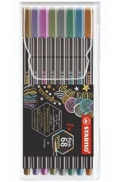 Flamaster Pen 68 METALLIC etui 8 szt. 6808/8-11 STABILO Stabilo