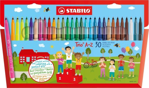 Flamastry TRIO A-Z etui kartonowe 30 szt. 378/1-30-01 STABILO Stabilo