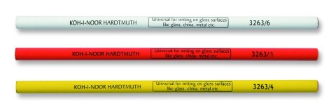 Kredka DERMATOGRAF 3263/6 biała KOH I NOOR Koh-i-noor