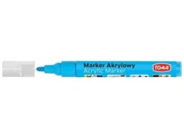 Marker akrylowy, fibrowa końcówka okragła 2-5mm, niebieski jasny TO-402 Toma Toma