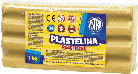 Plastelina Astra 1 kg brązowa jasna, 303111020 (X) Astra