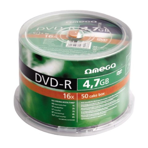 Płyta OMEGA DVD-R 4,7GB 16X CAKE (100) OMD16C100- -a Platinet