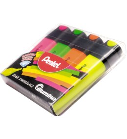 Zakreślacze płaski, 4 kolory SL60-4 PENTEL Pentel