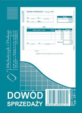261-5 DS Dowód sprzedaży A6 MICHALCZYK I PROKOP Michalczyk i Prokop