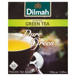 Herbata DILMAH PURE GREEN TEA zielona 100 torebek x1,5g Dilmah