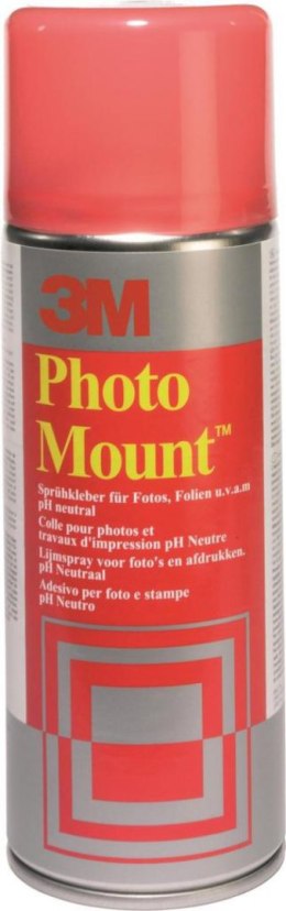 Klej w sprayu 3M Photomount (UK9479/10), do papieru fotograficznego, 400ml Scotch 3M