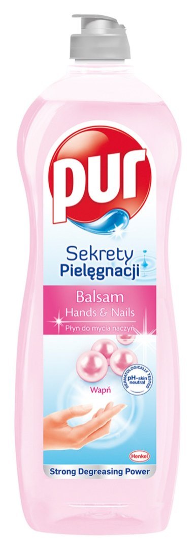 PUR Płyn do mycia naczyń 750 ml Sekrety Pielęgnacji dłonie i paznokcie Pur