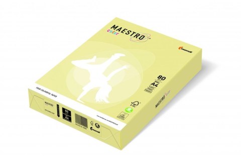 Papier xero MAESTRO COLOR A4 80g YE23 żółty/beż piaskowy Maestro