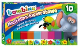 Plastelina BAMBINO 10 kol. Kwadrat *2823 ST.MAJEWSKI St.Majewski