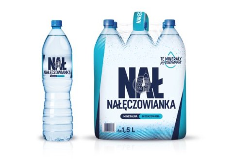 Woda NAŁĘCZOWIANKA niegazowana 1.5L butelka PET zgrzewka 6 szt. Nałęczowianka