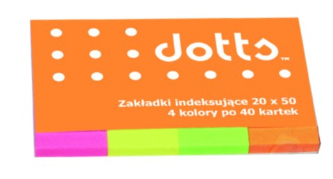 Zakładka indeksująca DOTTS 20x50 4x40kartek brilliant (NSP20/50/D) Dotts