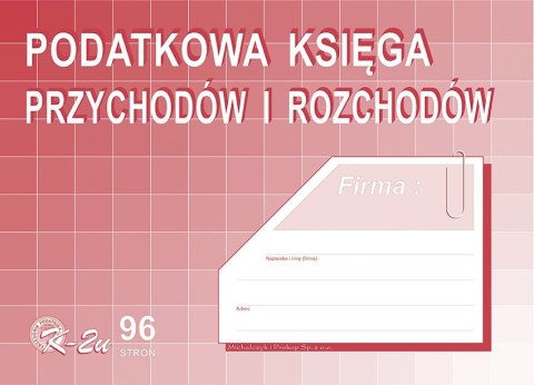 K-2U Podatkowa księga przychodów i rozchodów A4 offset MICHALCZYKiPROKOP Michalczyk i Prokop