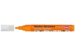 Marker akrylowy, fibrowa końcówka okrągła 2-5mm, pomarańczowy TO-402 Toma Toma