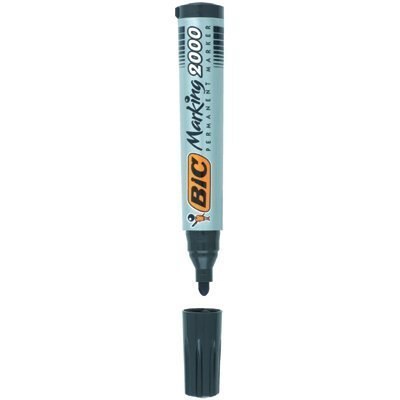 Marker permanentny BIC 2000 Ecolutions mix AST okrągła końcówka 4szt, 8209112 Bic