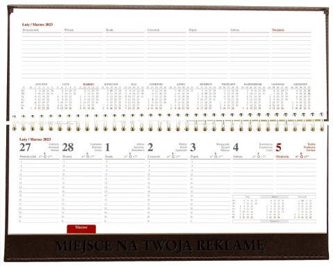 Terminarz leżący Vivella Nr kat. KB047VB granat 2024 WOKÓŁ NAS Wokół Nas