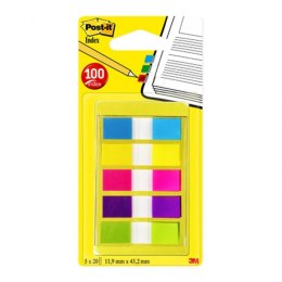 Zakładki indeksujące POST-IT_ (683-5CB), PP, 12x43mm, 5x20 kart., mix kolorów Post-It 3M