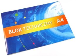 Blok techniczny biały A4 10k 250g KRESKA Kreska