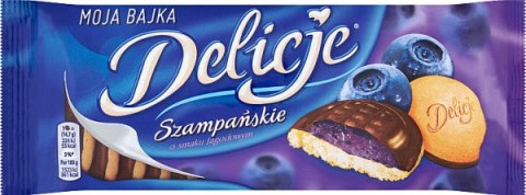 Ciastka DELICJE Szampańskie jagoda 147g Wedel