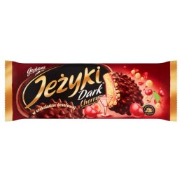 Ciastka JEŻYKI Dark Cherry 140g w czekoladzie deserowej Jeżyki