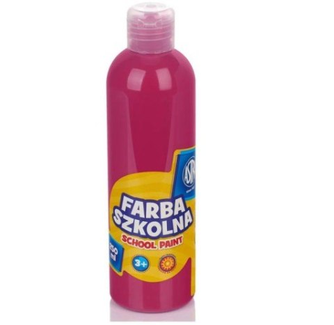 Farba szkolna Astra 250 ml - różowa, 301217013 (X) Astra