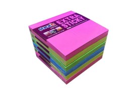 Notes samoprzylepny EXTRA STICKY 76x76mm 4 kol.neon/90 kart. 6szt. STICK`N 21679 Stick__n