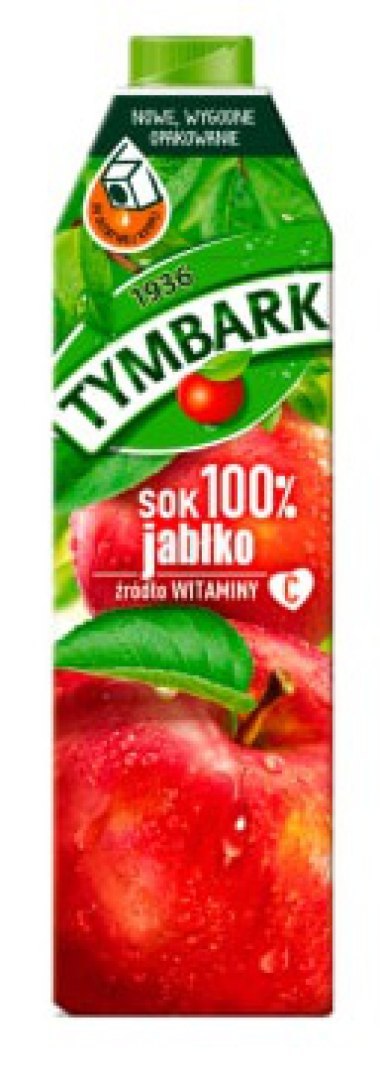 Sok TYMBARK jabłkowy 1L KARTON Tymbark