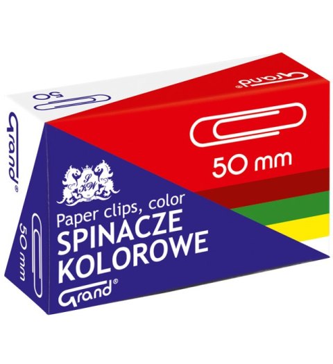 Spinacz kolorowy R-50 -50szt.GRAND 110-1661 Grand