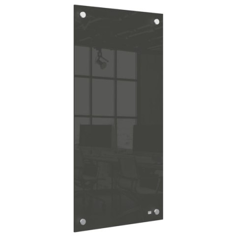 Mała podłużna szklana tablica suchościeralna Nobo Home 300x600mm, czarna 1915609 Nobo