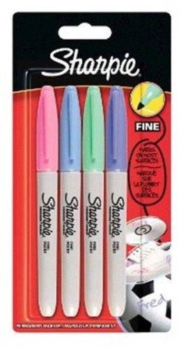 Markery permanentny SHARPIE FINE PASTEL 4szt.-zestaw 2065402 Sharpie