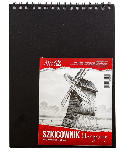 Szkicownik A4 98g 80kartek spirala KOH I NOOR BLO-SZA498-00104 Koh-i-noor