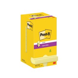 Bloczek samoprzylepny POST-IT Super sticky Z-Notes (R330-12SS-CY), 76x76mm, 12x90 kart., żółty Post-It 3M