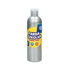 Farba szkolna Astra 250 ml - metaliczna srebrna, 301217034 Astra