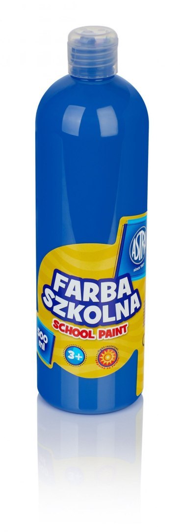 Farba szkolna Astra 500 ml - niebieska ciemna, 301109004 Astra