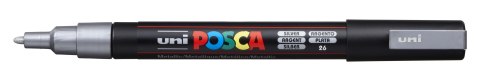 Marker z tuszem pigmentowym PC-3M srebrny POSCA UNPC3M/DSR Posca
