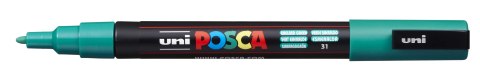 Marker z tuszem pigmentowym PC-3M szmaragdowy POSCA UNPC3M/DSZM Posca