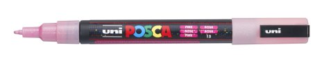 Marker z tuszem pigmentowym PC-3ML brokatowy różowy POSCA UNPC3ML/DRO Posca