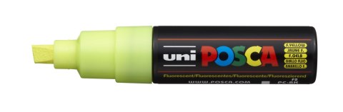 Marker z tuszem pigmentowym PC-8K fluorescencyjny żółty POSCA UNPC8K/6FLUZO Posca
