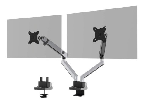 Uchwyt SELECT z ramieniem do 2 monitorów z mocowaniem do stołu 509723 Durable