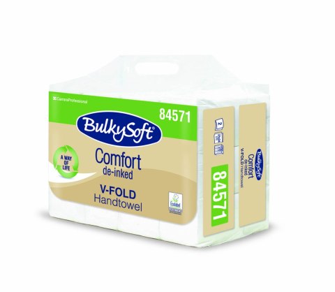 BulkySoft Comfort de-inked EKOLOGICZNY ręcznik papierowy składany classic typu ZZ, V 84571 Bulky Soft