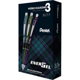 Pióro kulkowe ENERGEL kpl. 3 szt. KA SA VA + wkłady LR7 3 SZT. Pentel