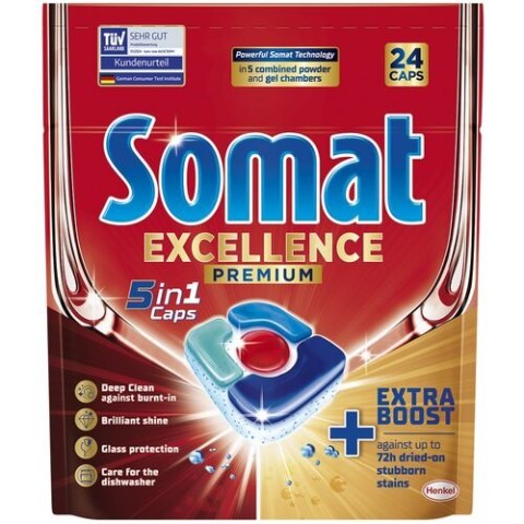 SOMAT Tabletki do zmywarki 24 szt. Exellence 5in1 08230 Somat