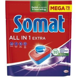 SOMAT Tabletki do zmywarki MEGA 75 szt. All in one Extra 09343 Somat