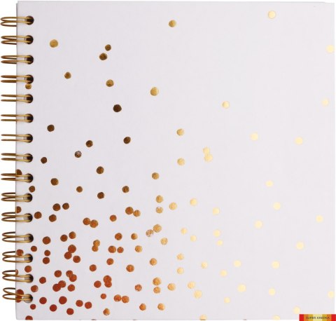 Album na spirali Golden Dots, 20x20cm, 30 ark, kremowe, 180 g/m2, Happy Color HA 7631 2020-DC30 Happy Color