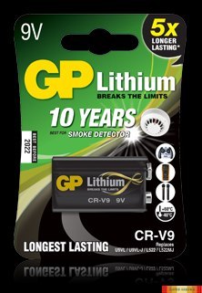 Bateria litowa GP 9V / U9VL 9.0V GPPVLCRV9009 GP Batteries