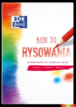 Blok rysowania OXFORD A4 20k 120G biały 400093195 Oxford