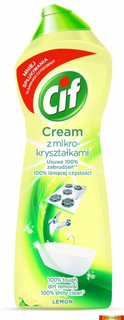 CIF Mleczko czyszczące 780ml Lemon z mikrokryształkami 809910 Cif