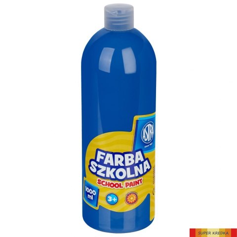 Farba szkolna Astra 1000 ml - niebieska ciemna, 301217048 Astra