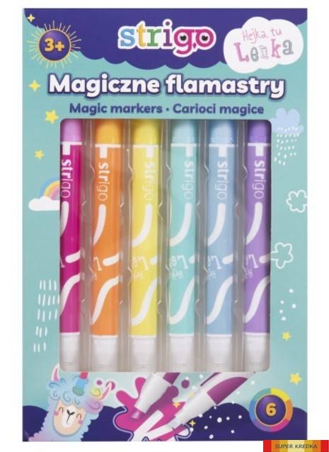 Flamastry STRIGO magiczne 6 kol. SSC143 Strigo